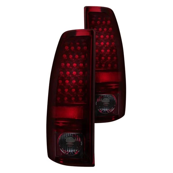 Recon® 264173RD Chrome/Red LED Tail Lights