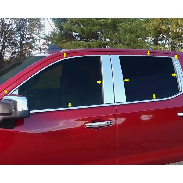 SAA® Chevy Silverado 2022 Polished Window Trim Package