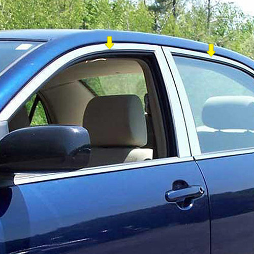 SAA® Toyota Corolla 4 Doors 2006 Polished Window Trim Package