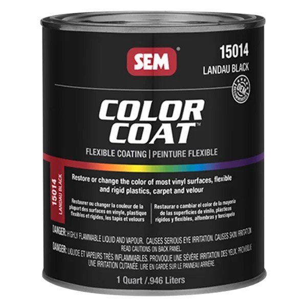 SEM® 15014 Color Coat™ 1 qt Landau Black SprayOn Interior Paint