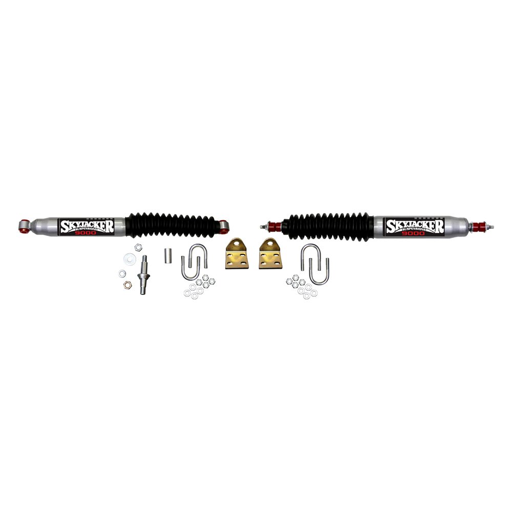 Skyjacker® 9219 - Silver 9000 Front Dual Steering Stabilizer