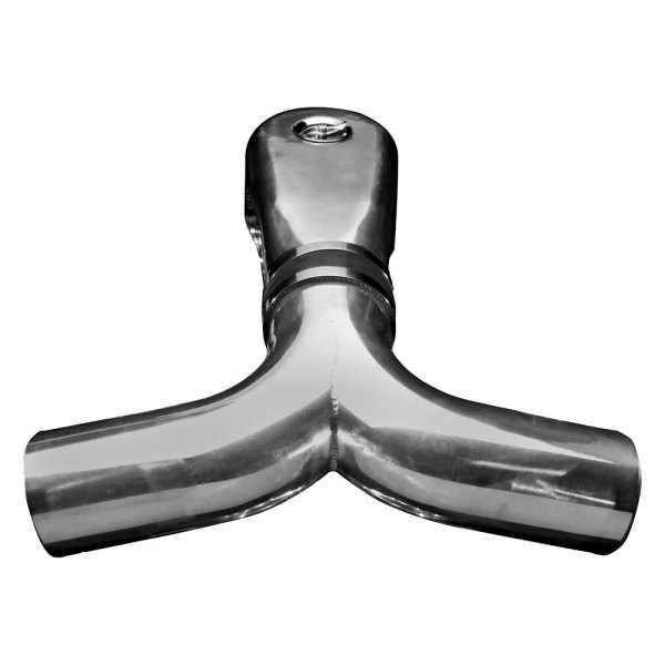 Spectre® 748 Single Inlet Aluminum Polished Air Intake Plenum with YTube