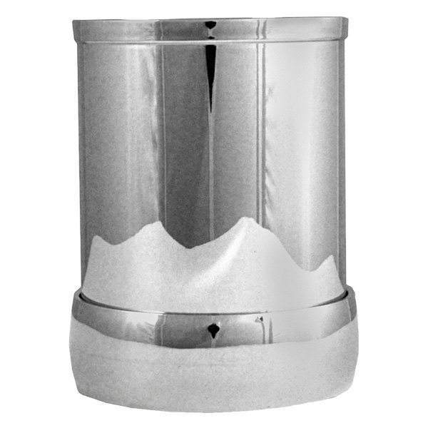 Spectre® 8708 ABS Chrome Air Intake Tube with Collar Clamp (3" OD x 4" L)