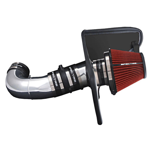 Spectre® 9907 Aluminum Clear Anodized Cold Air Intake System with HPR