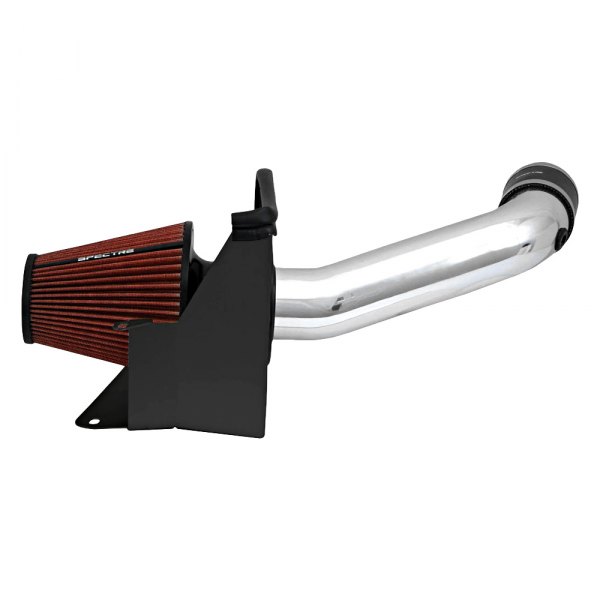 Spectre® 9944 Aluminum Polished Cold Air Intake System with HPR® Red