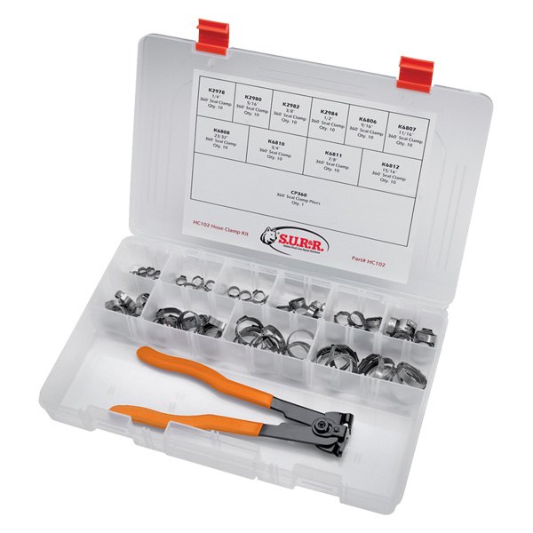 SUR&R® HC102 Heavy Duty Ratcheting Seal Clamp Pliers