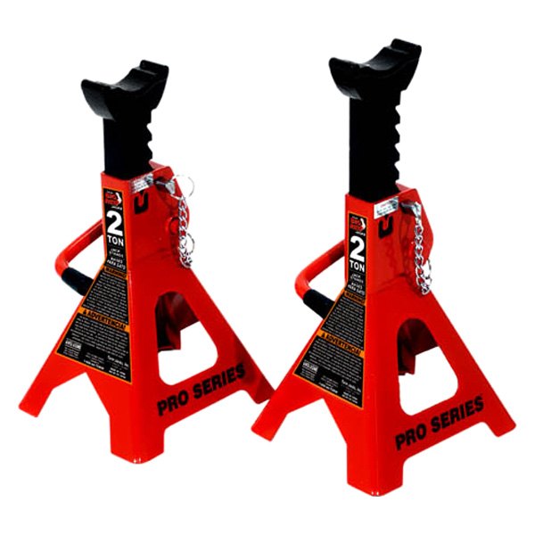 Torin® Big Red™ 2piece Steel Double Lock Ratcheting Jack Stand Set