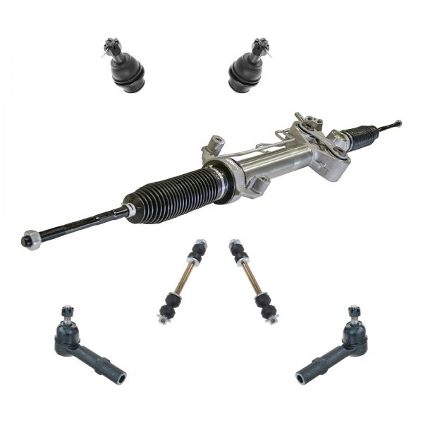 TRQ® PSA66945 Front Rack and Pinion Assembly and Suspension Kit