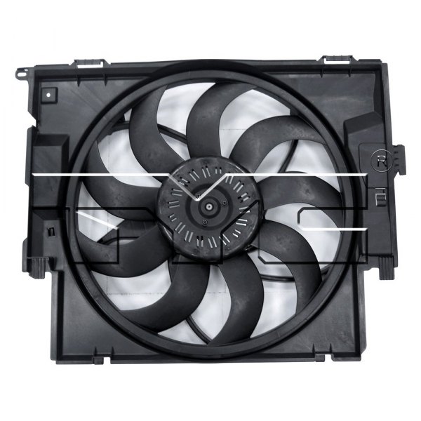 TYC® 623420 Dual Radiator and Condenser Fan Assembly
