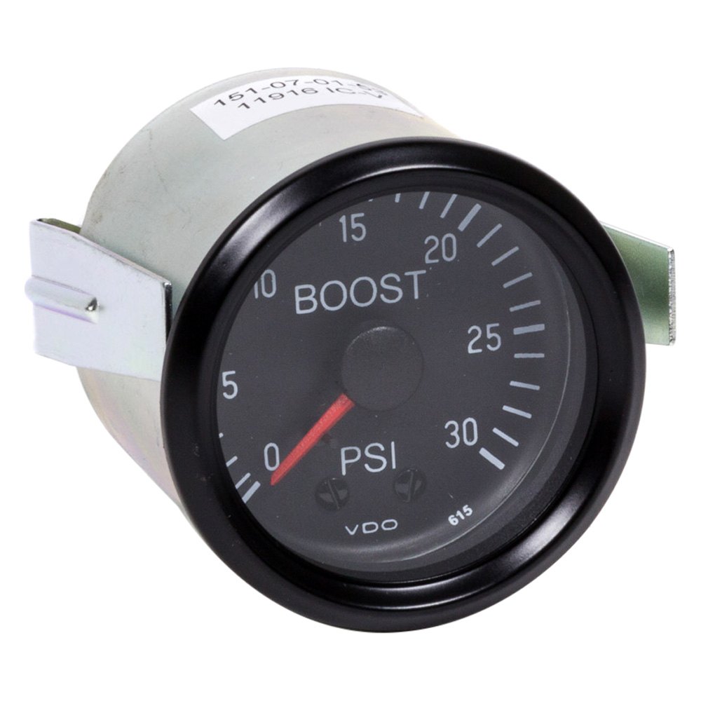 VDO® 150052 Boost Pressure Gauge, 30 PSI