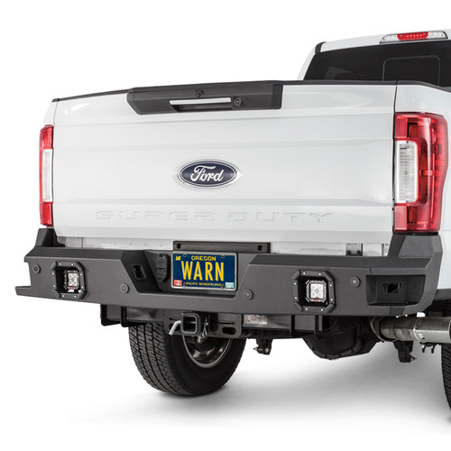 WARN® Ford F250 2019 Ascent Full Width Black Rear HD Bumper