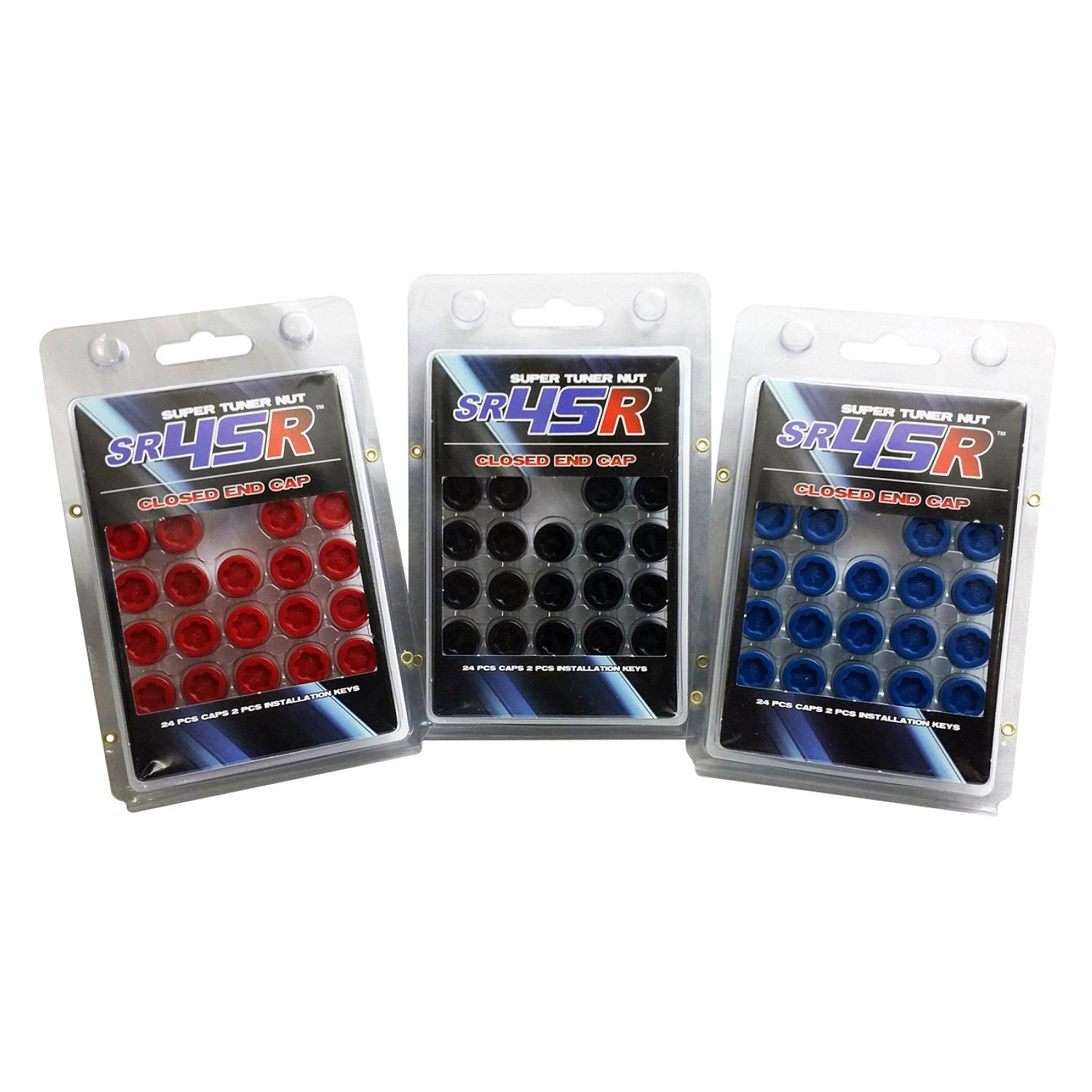 Wheel Mate® 33100B Muteki SR45R Black Lug Nut Caps