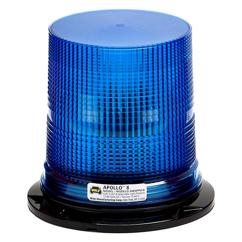 Wolo® 3085PPMB 6.75" Apollo 8™ Blue LED Beacon Light