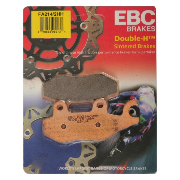 EBC Brakes® FA214/2HH DoubleH™ Rear Left Sintered Brake Pads