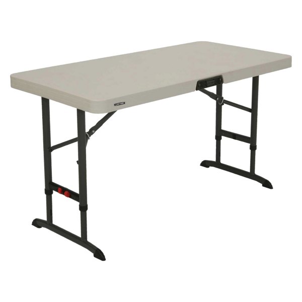 Lifetime Folding Table 48 X 24 Lifetime&reg; 80370 Rectangular Almond Commercial Adjustable Height
