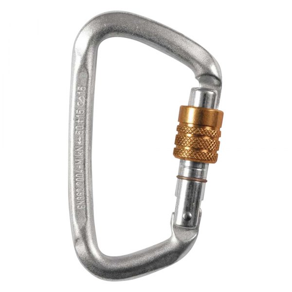 Rothco® 163 DRing Screw Lock Silver Steel Carabiner