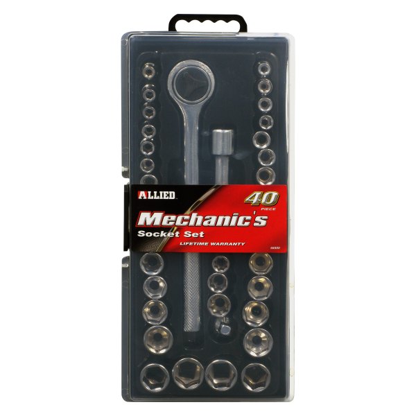 Allied Tools® 56000 3/8" Drive SAE Ratchet and Socket Set, 40 Pieces