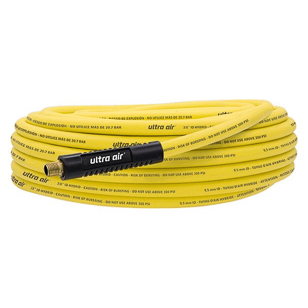 Amflo® 57550A Ultra Air™ 3/8" x 50' Hybrid Yellow Rubber/PVC Air Hose