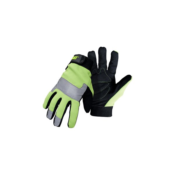Caterpillar® HiViz Padded Palm Utility Synthetic Leather Mechanics