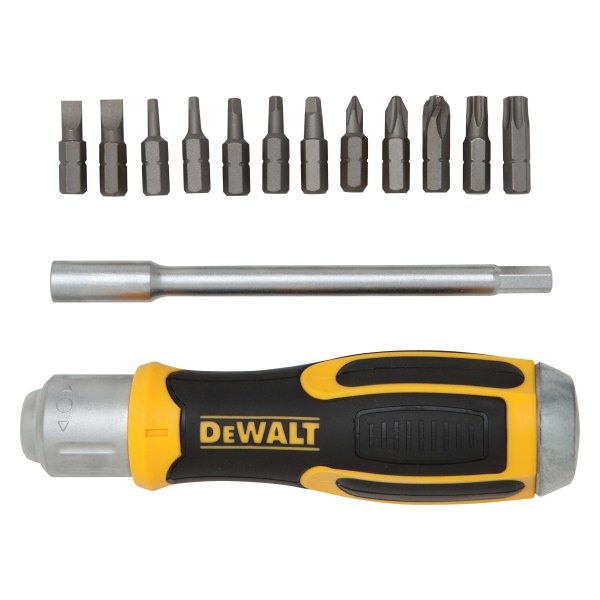 DeWALT® HT69233 14piece Multi Material Handle Ratcheting MultiBit Screwdriver Kit