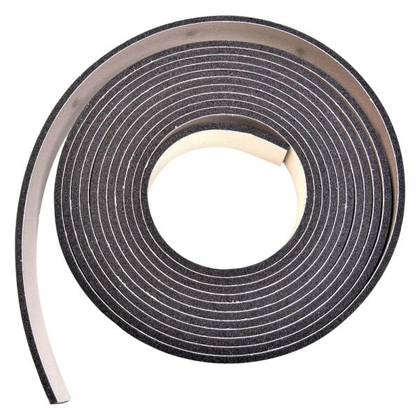 Fairchild® F4114 12' x 1" Black Weatherstrip DoubleSided Foam Tape