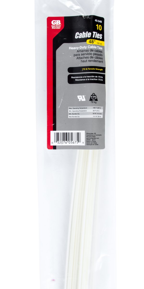 Gardner Bender® 45548 48" x 175 lb Nylon Natural HeavyDuty Cable