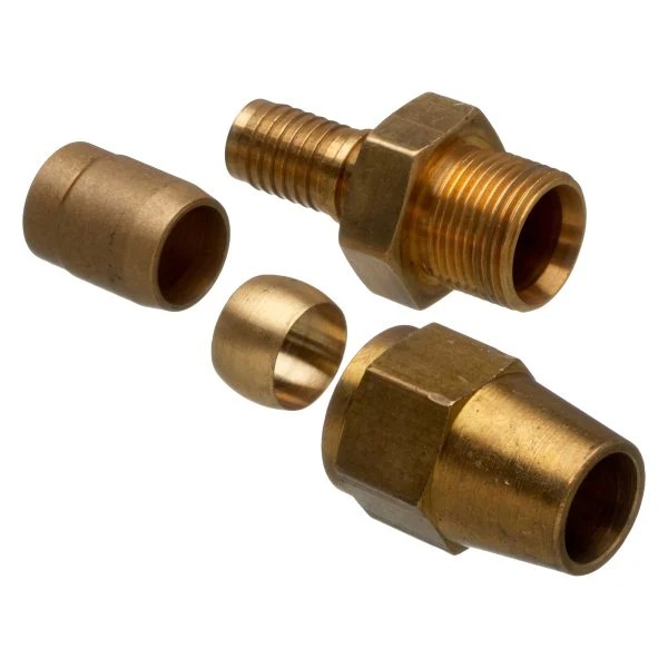 Gates® G401700505B C14™ 1/4" Brass Dual Seat Female JIC 37°/SAE 45