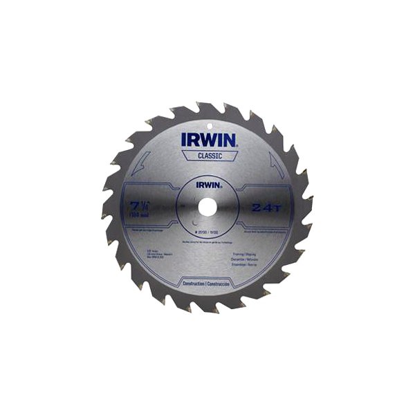 IRWIN® 25130 71/4" 24T Carbide ATB Circular Saw Blade