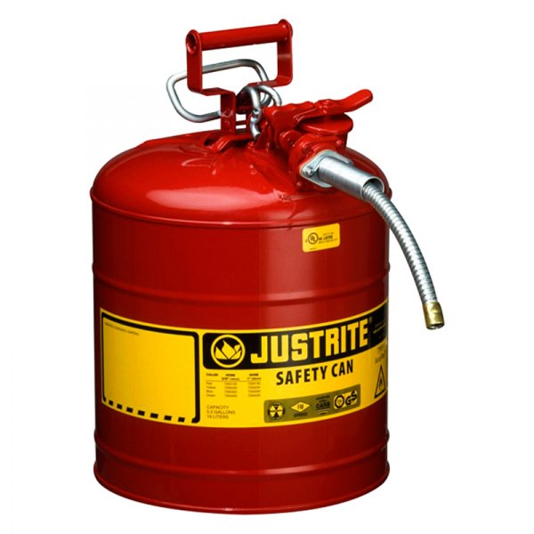 Justrite® 7250120 AccuFlow™ 8 gal Red Type II Steel Flammable Liquids