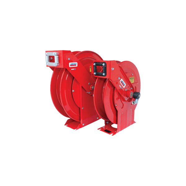 Lincoln® 94474DS HeavyDuty Dual Support Oil Hose Reel with 75' x 1/2