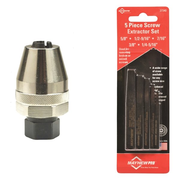 Mayhew Tools® 81385 Stud Extractor with 5Piece Screw Extractor Set