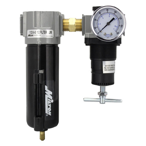 Milton® 1108 Deluxe™ 1/2" (F) NPT FR Duo Air Filter/Regulator