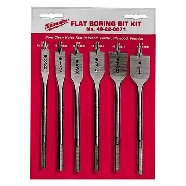 Milwaukee® 49220071 6piece Hex Universal Spade Bit Set