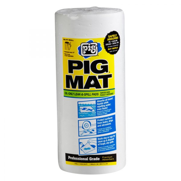 New Pig® 26201 50' x 15" White WaterRepellent LightWeight Oil