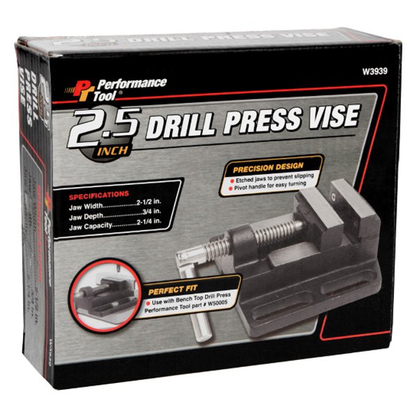 Performance Tool® W3939 21/2" Flat Jaws Drill Press Vise