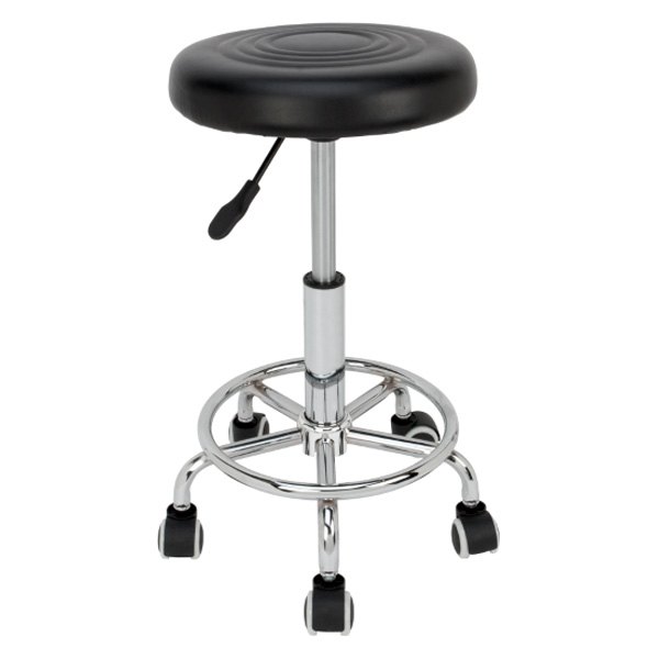 Performance Tool® W85027 Black Pneumatic Rolling Bar Stool