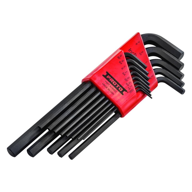 PROTO® 4983 13Piece 0.05" to 3/8" SAE Long Arm Hex Key Set