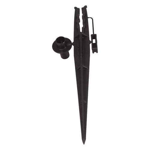 Rain Bird® TS25/10PS 1/4" Black Plastic Drip Tubing Stake with Bug