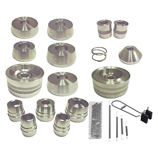 The Main Resource® AS9020 Silver 19Piece Brake Lathe Adapter Set