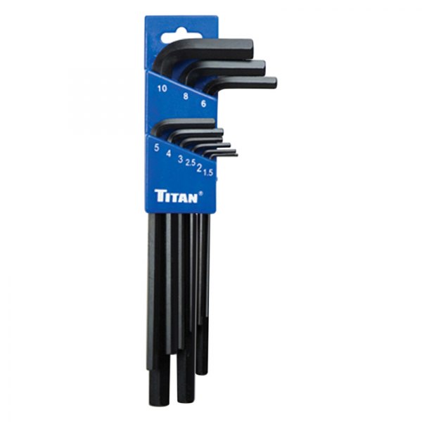 Titan Tools® 12719 9Piece 1.5 to 10 mm Metric Long Arm Hex Key Set