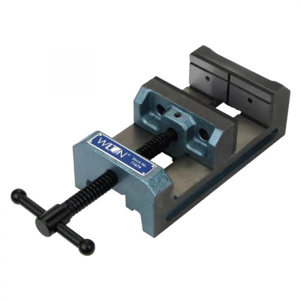 Wilton® 11674 Industrial™ 4" Flat and VGroove Jaws Drill Press Vise