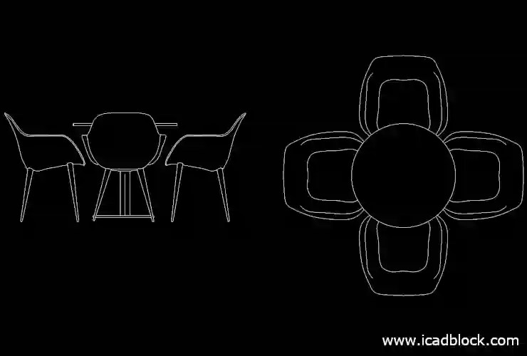 Bar Stool CAD Block collection in autocad iCADBLOCK