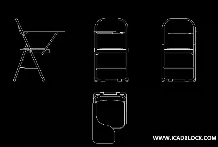 School Chair DWG CAD Block in Autocad iCADBLOCK