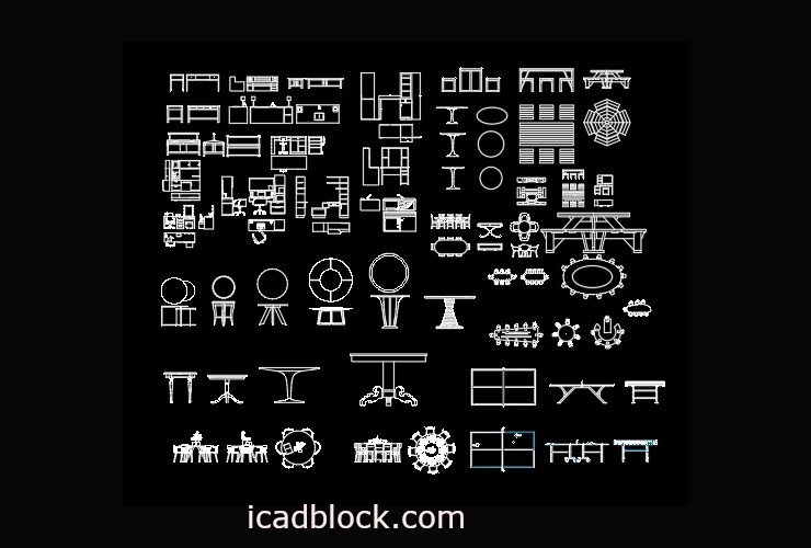 Table CAD Block in DWG , Collection iCADBLOCK