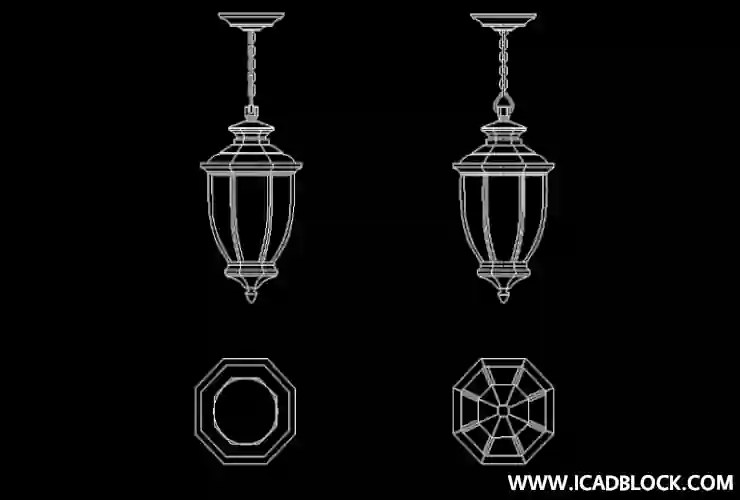 Pendant light CAD Block in AutoCAD DWG iCADBLOCK
