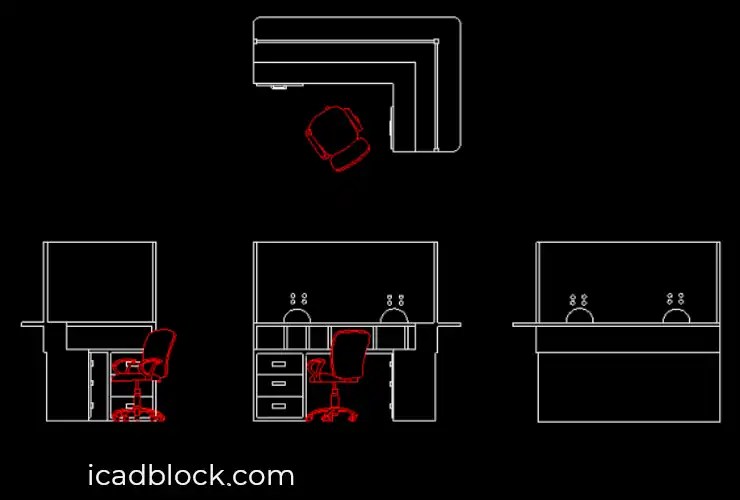 Ticket Counter Cad Block Image to u
