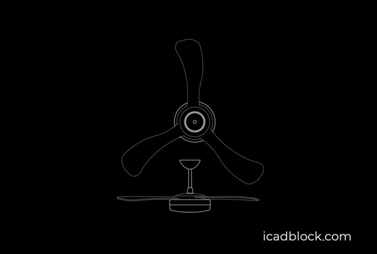 Ceiling Fan CAD Block collection in DWG iCADBLOCK