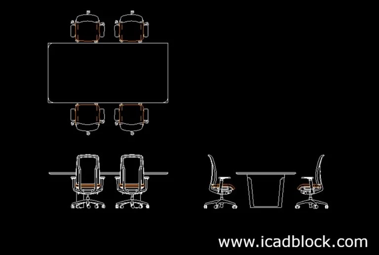 Conference Room CAD Block Collection in DWG iCADBLOCK