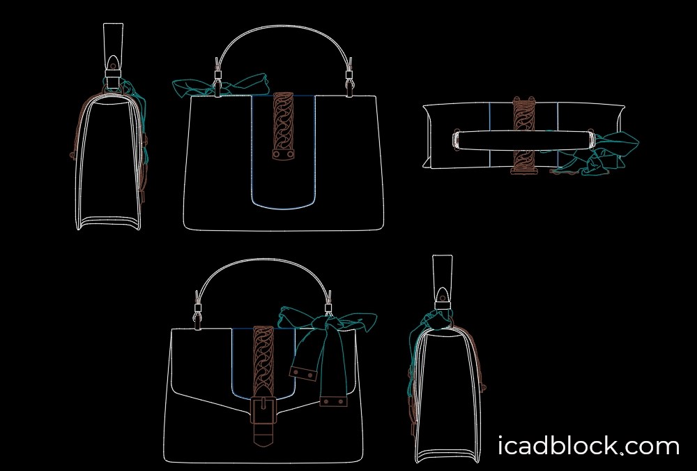 Lady bag in AutoCAD, DWG file iCADBLOCK