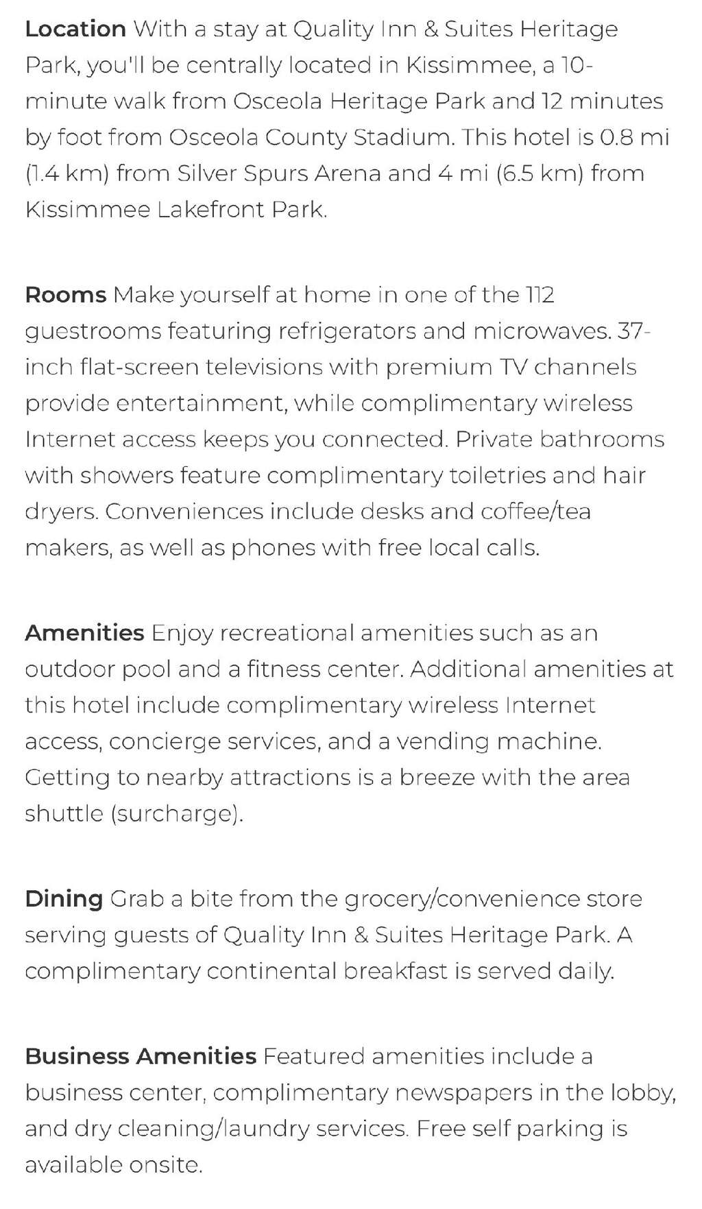 2 Queen Bed Standard Quality Inn Overflow Hotel